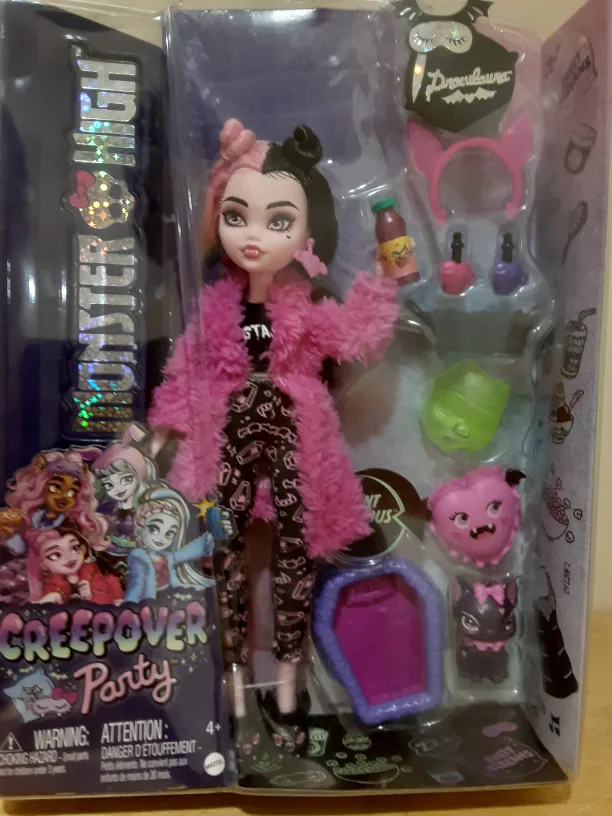 Monster High Draculaura  Doll Sleepover Creepover Party image indicator(8)