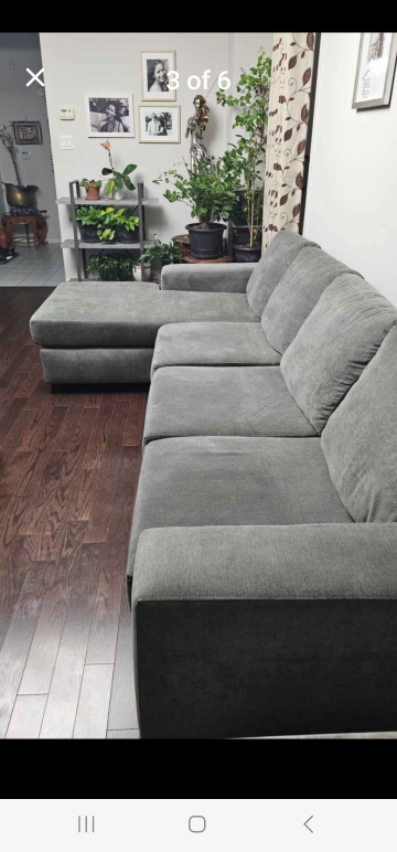 Grey Sectional Sofa - photo 4