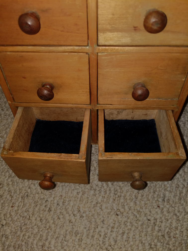 Antique Pine Wooden Spice Cabinet - photo 2