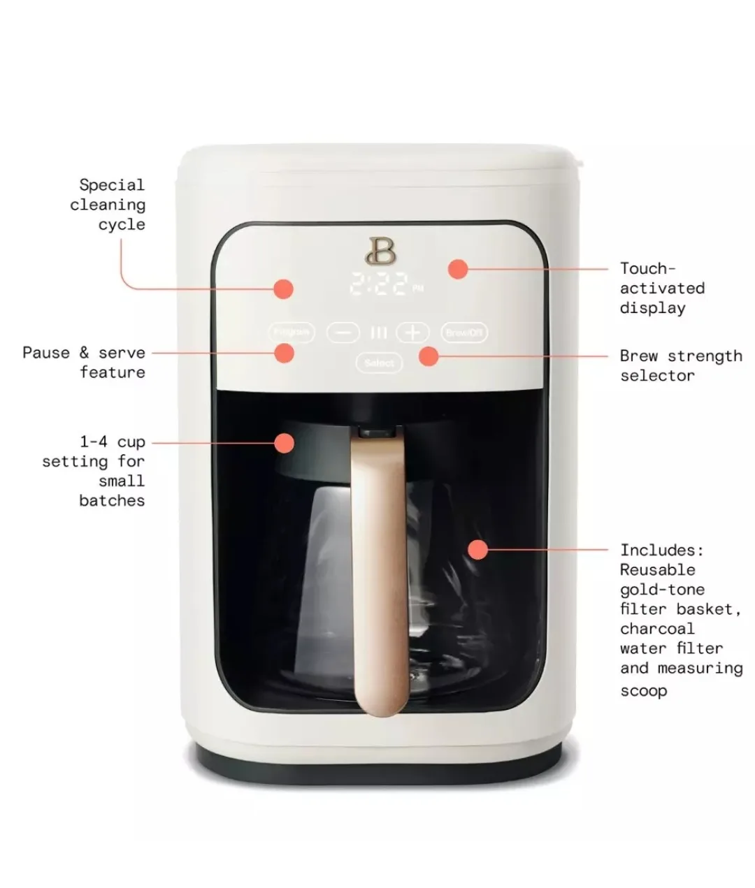 Brand New Beautiful Pro Series 14-Cup Programmable Coffee Maker image indicator(5)