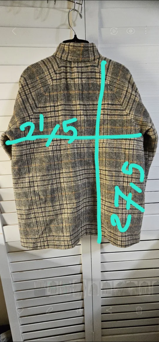Vintage 1960s  Plaid Wool Blend Capelet image indicator(6)