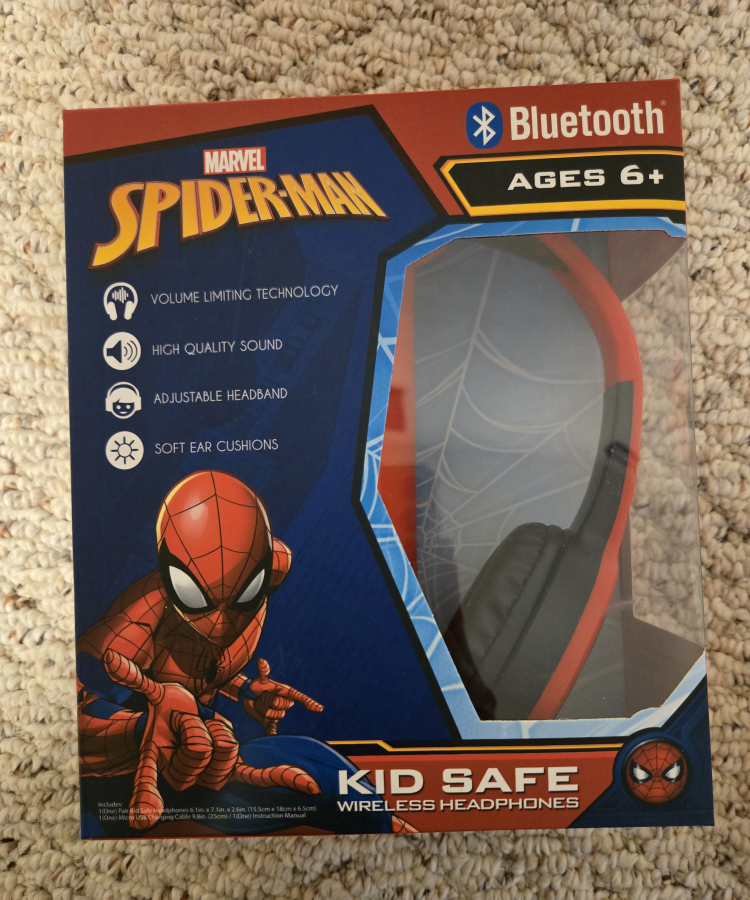 Spiderman Bluetooth headphones for kids