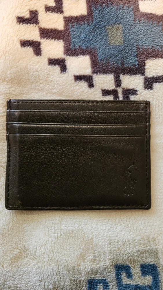 Polo Ralph Lauren Black Leather Card Holder image indicator(2)