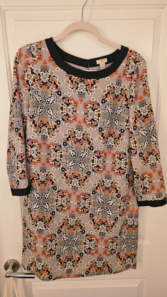 NEGOTIABLE - J.Crew Floral Print Shift Dress Size 8 - photo 2