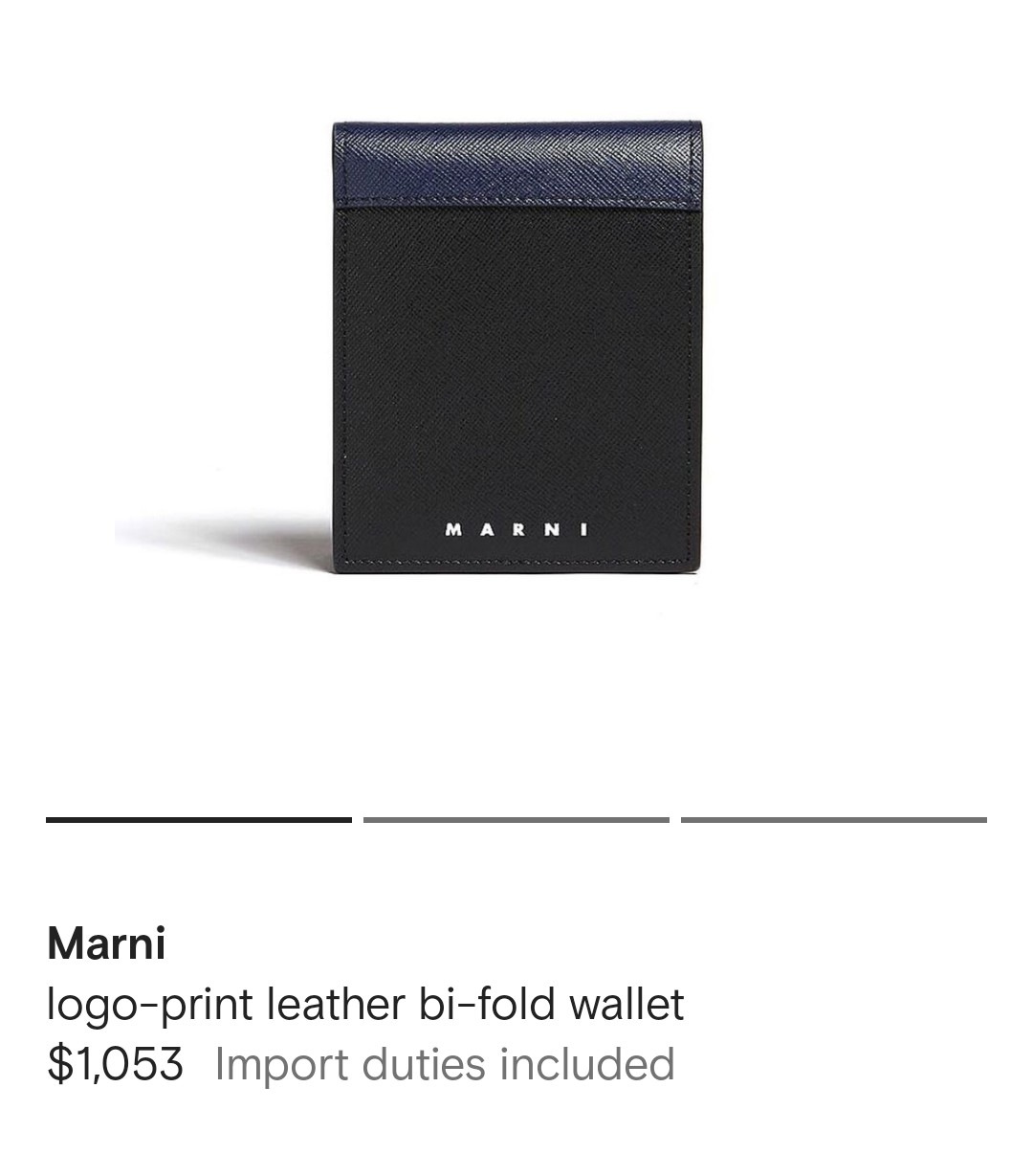 Marni Leather Bi-Fold Wallet