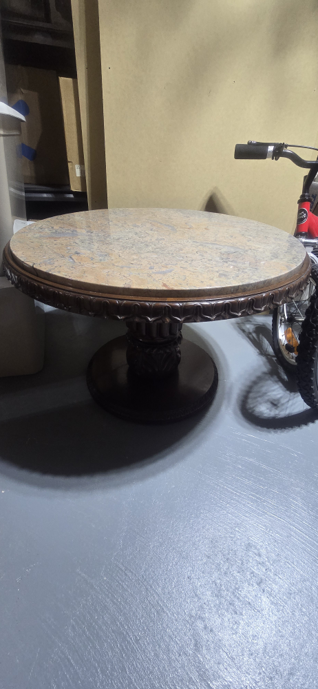 Round Marble Top Coffee Table - photo 4