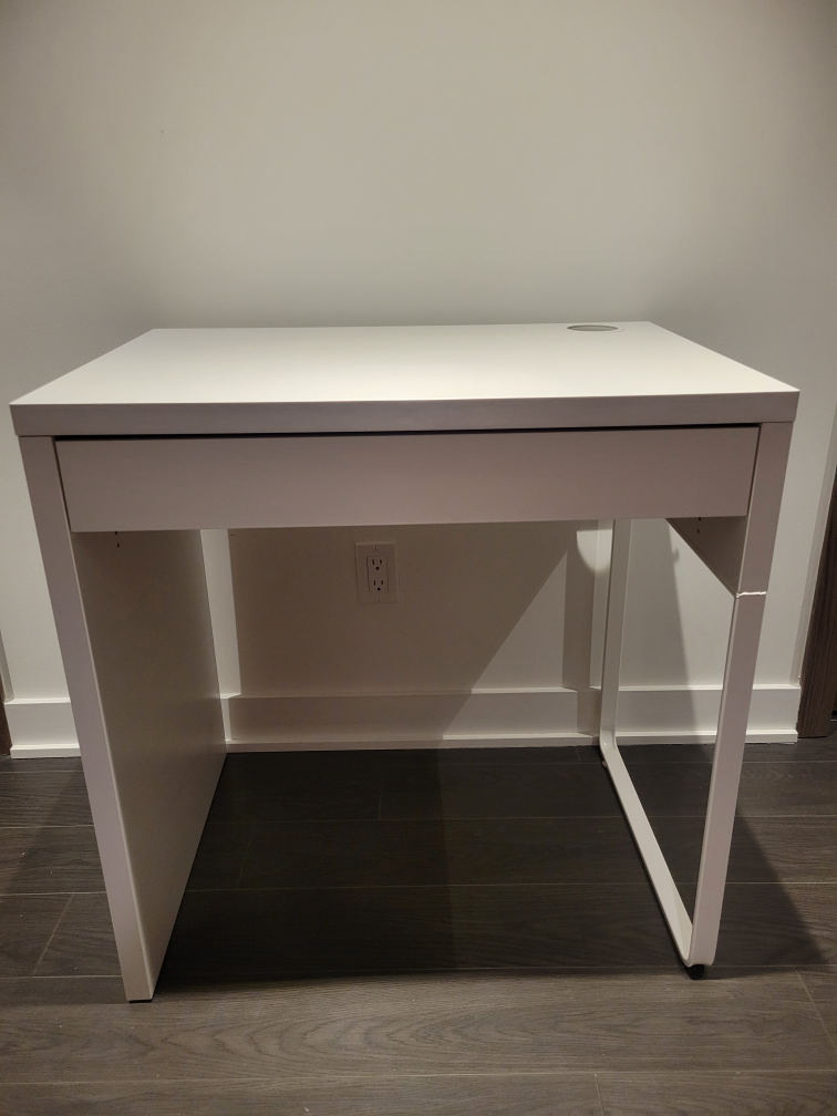 White IKEA Micke Desk