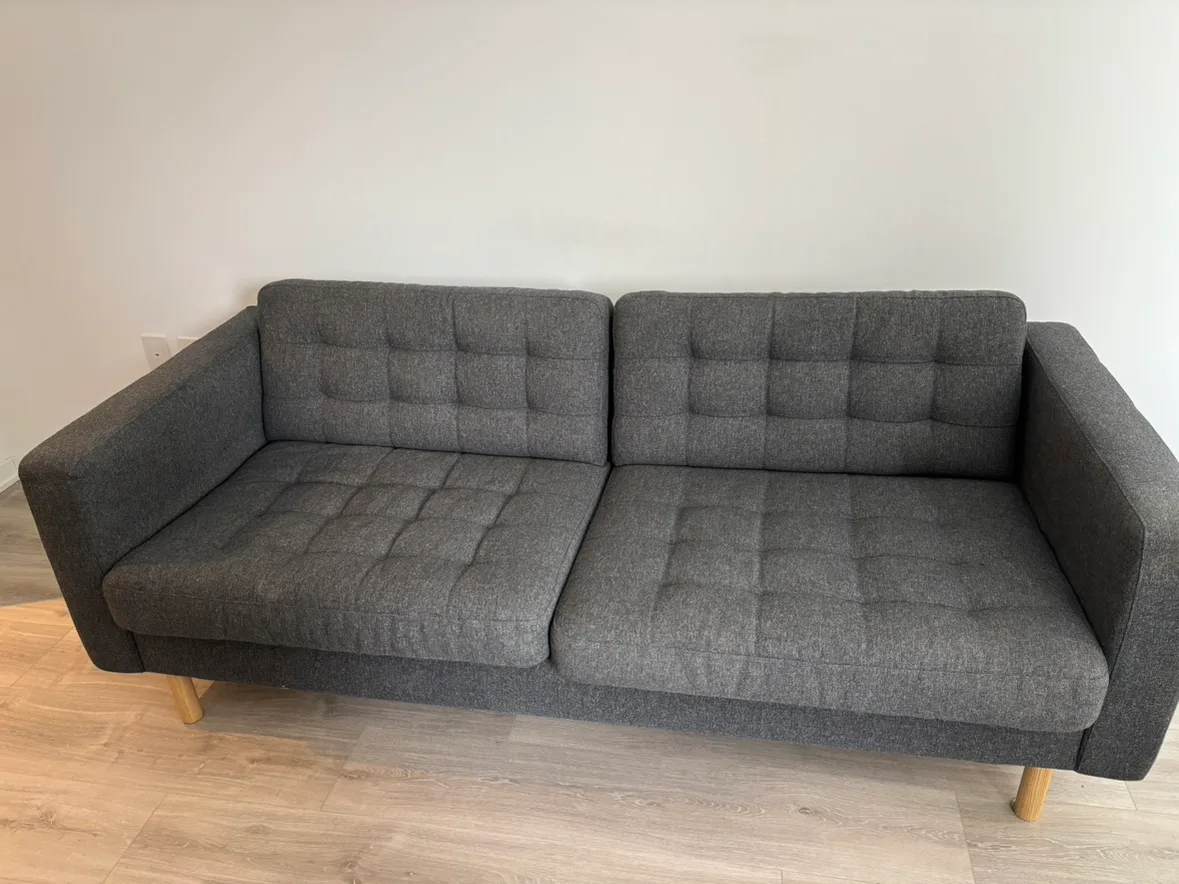 Dark Grey Two-Seater Sofa
