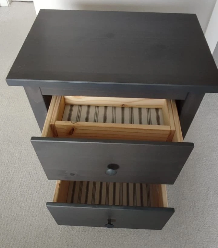 IKEA HEMNES Gray Stained 2-drawer Nightstand 21 1/4x26 - photo 2