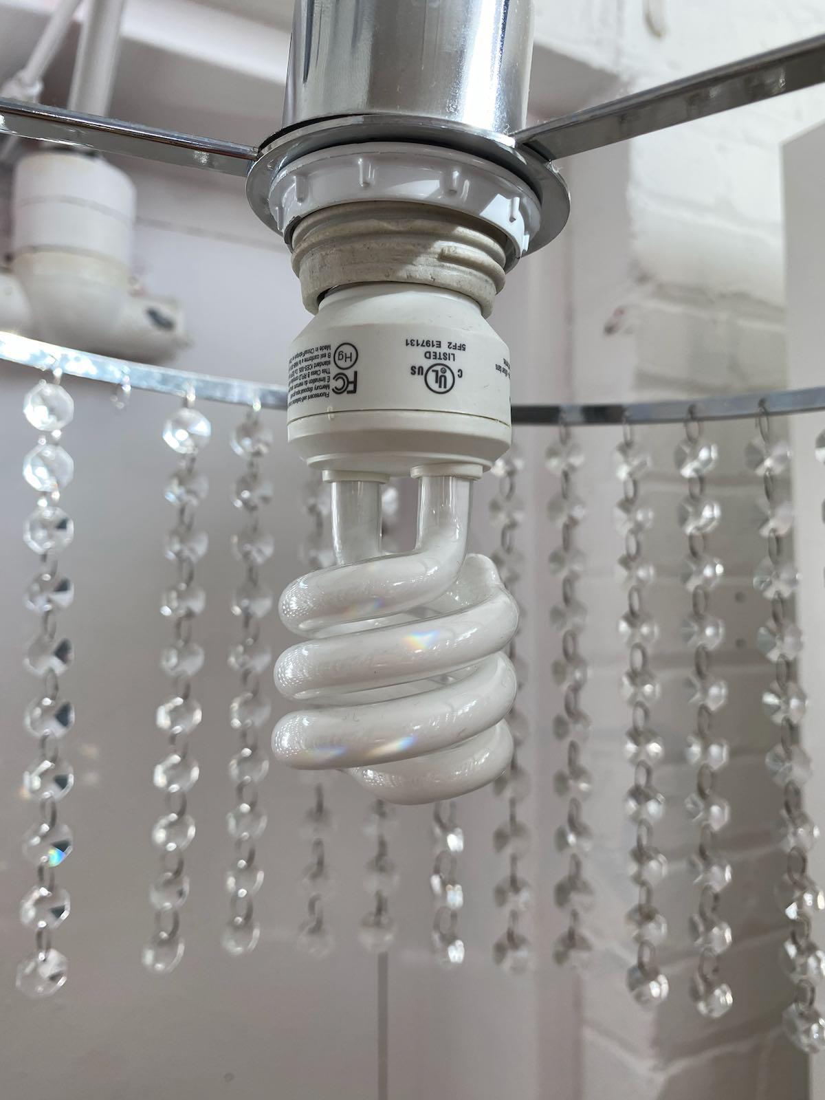 Gorgeous standing lamp with crystal beads - photo 4