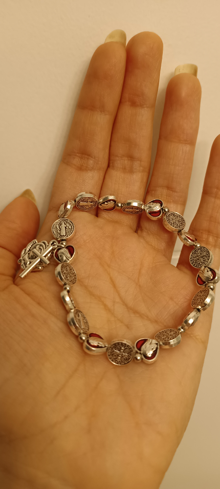 stretch Bracelet with the Virgin Mary and Jesus Christ - photo 5