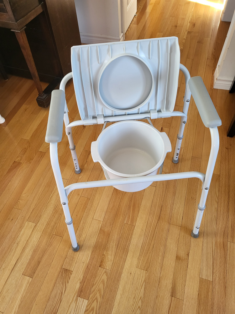 Dri-Ease Elevated Toilet Seat with Removable Container - photo 2