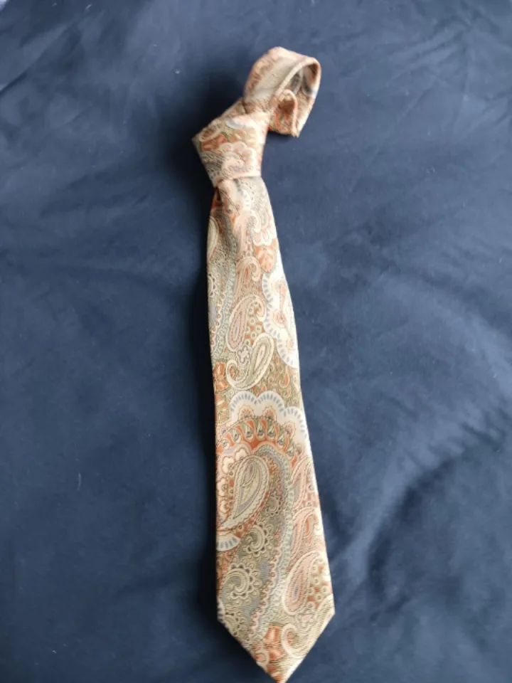 👉🇨🇦 👔 Black Brown 1826 Silk Designer Tie 3" wide image indicator(2)