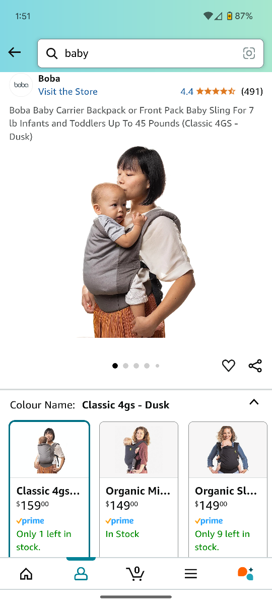 Boba Wrap Baby Carrier - 7 to 45lb - photo 3