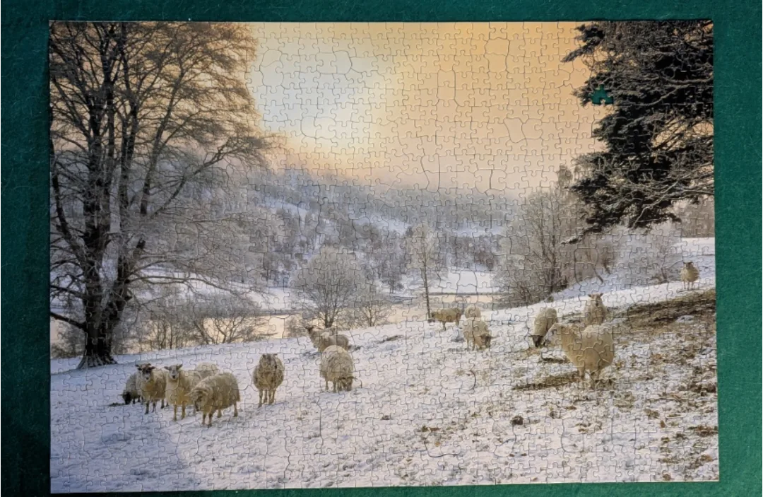 1000-Piece Frosty Morn Jigsaw Puzzle - The Moray Collection image indicator(2)