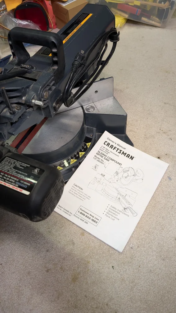 Craftsman Sliding Compound Mitre Saw image indicator(4)
