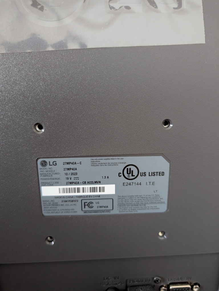 LG 27MP40A-C 27 Inch Monitor - photo 2