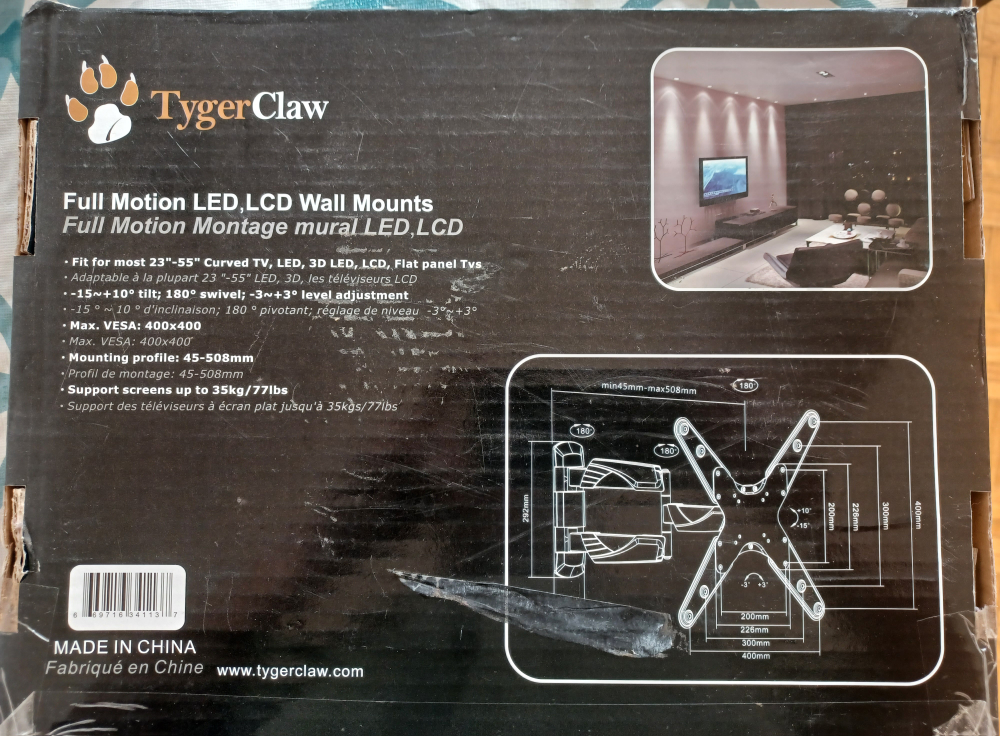 TV Full Motion Wall Mount - photo 2