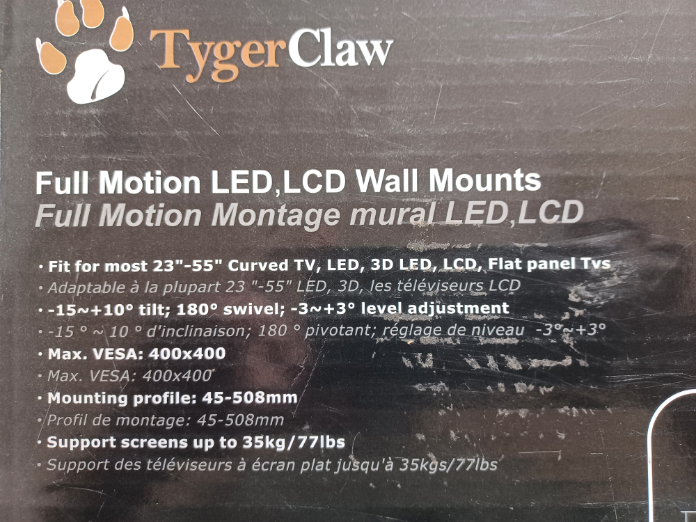 TV Full Motion Wall Mount - photo 4