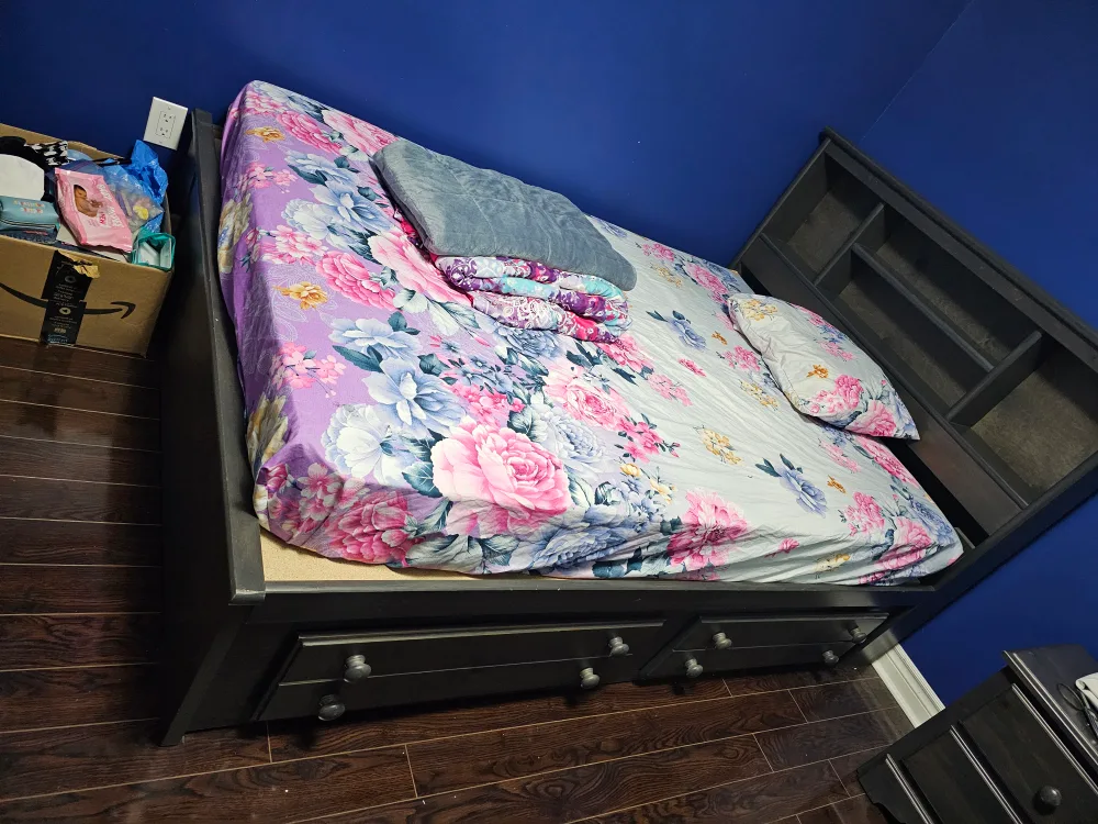 Double Bed Frame with Storage Drawers image indicator(3)