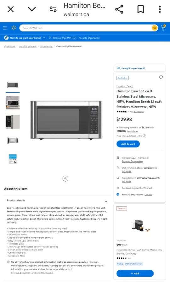 Hamilton Beach Microwave image indicator(4)