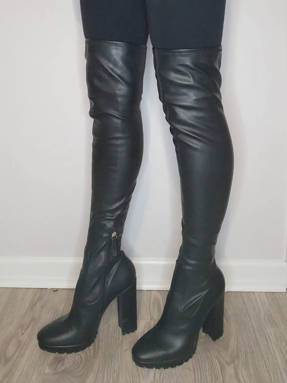 Aldo Black Over-the-Knee Boots image indicator(7)