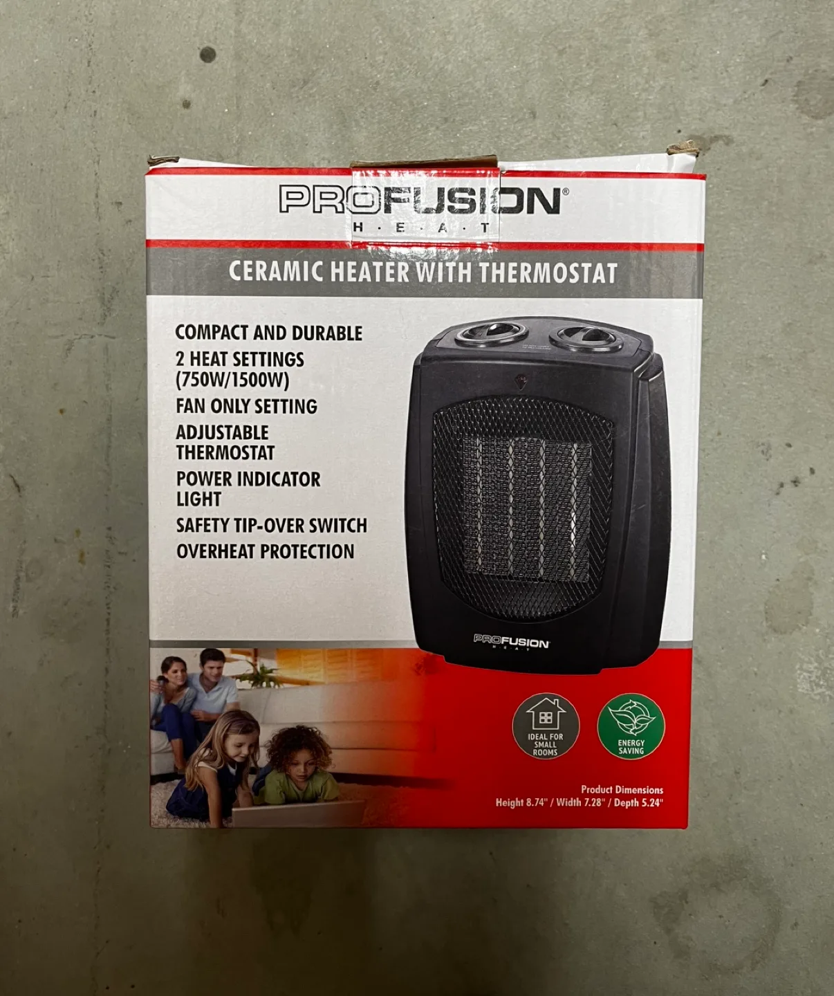 Profusion Ceramic Heater with Thermostat image indicator(3)