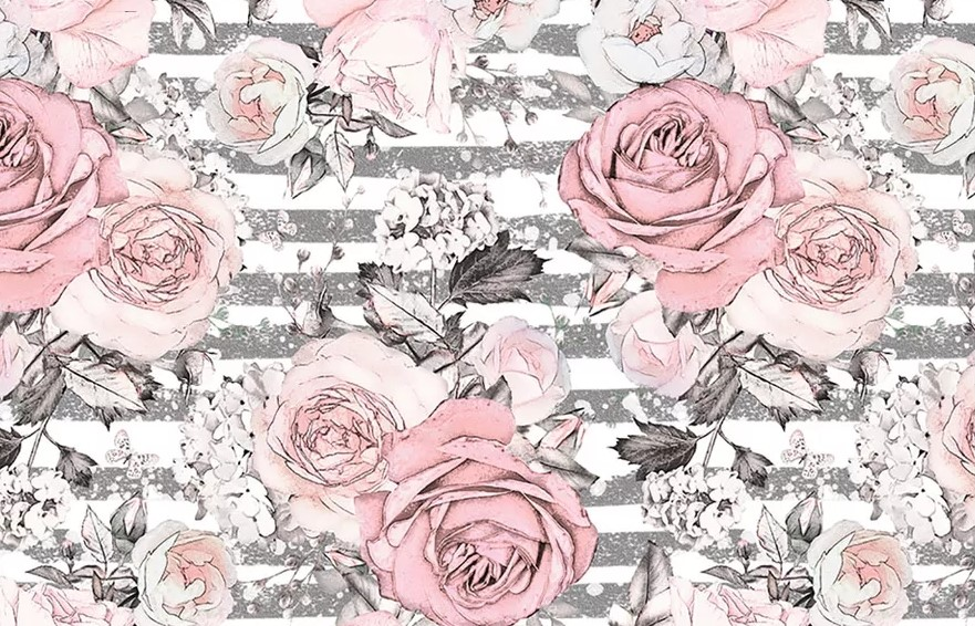 Floral Photography fabric Backdrop