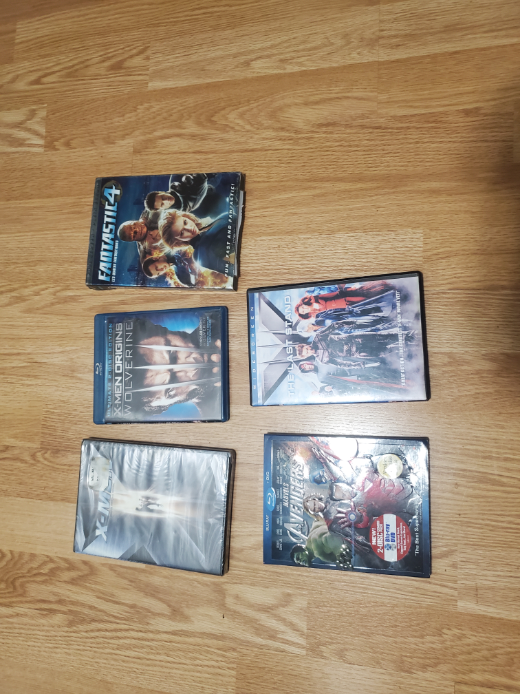 Assorted Marvel movies