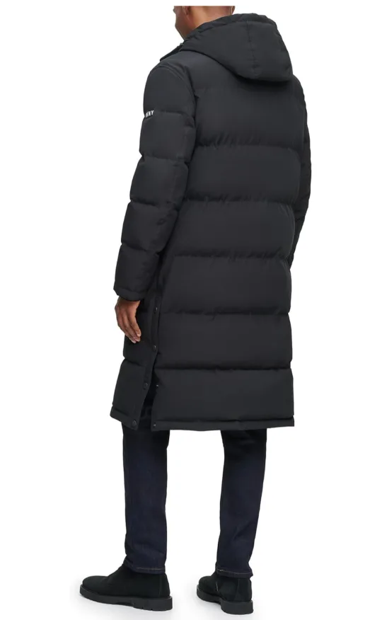 Men DKNY full-length parka coat ( small ) image indicator(4)