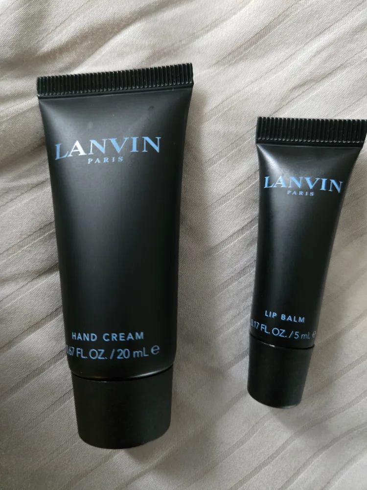 NEW Lanvin Paris Hand Cream and Lip Balm Set thumbnail