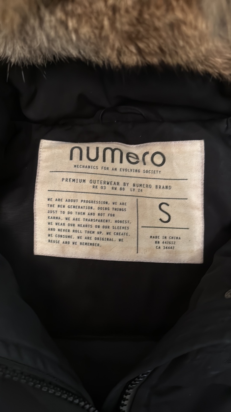 Numero Black Winter Jacket with Fur Hood - photo 2
