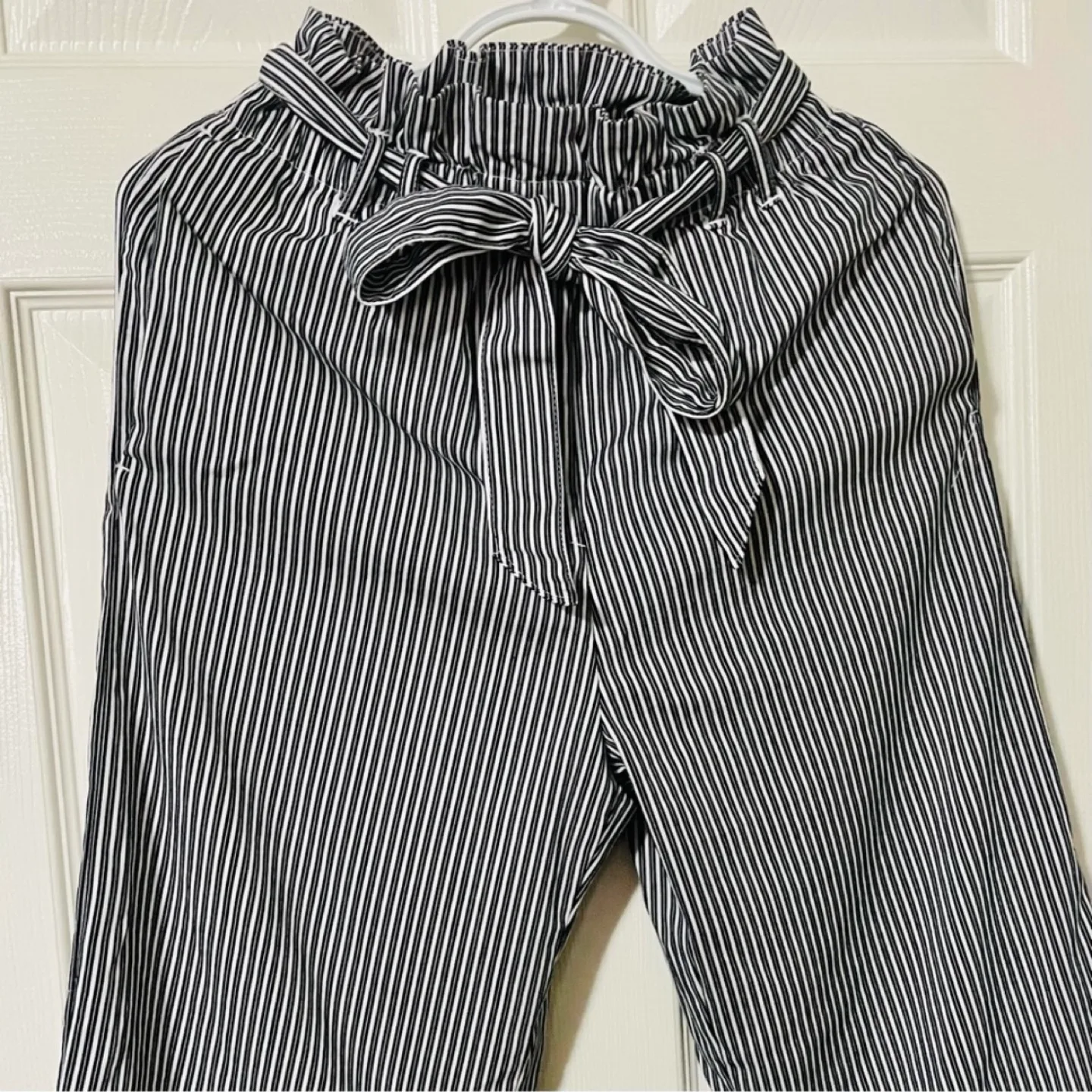 H&M Striped Tie Waist Pants image indicator(3)