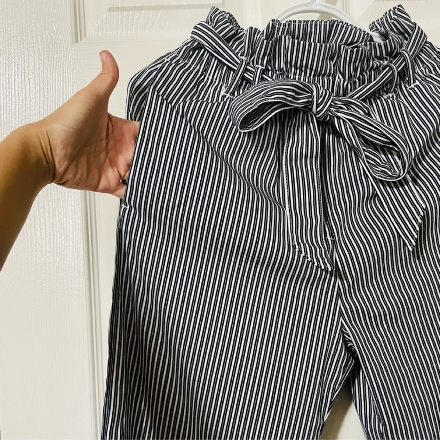 H&M Striped Tie Waist Pants image indicator(4)
