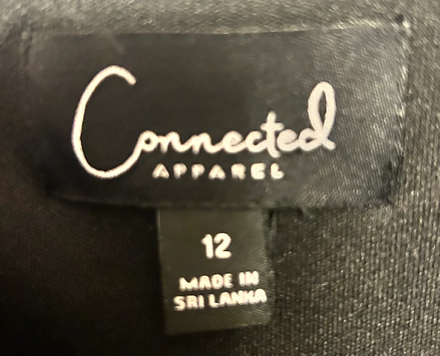 Connected Apparel Black Long Sleeve Dress Size 12 image indicator(2)