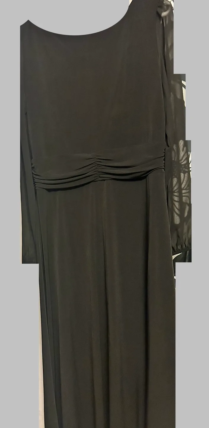 Connected Apparel Black Long Sleeve Dress Size 12 image indicator(3)