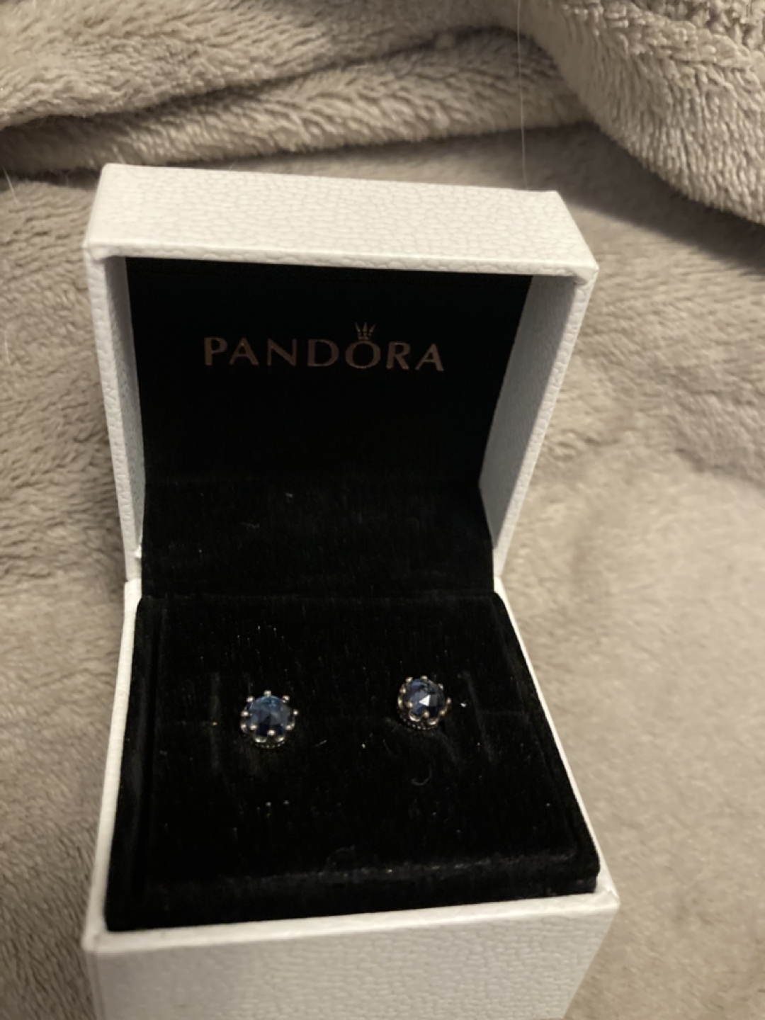 Pandora Blue Stone Stud Earrings - photo 2