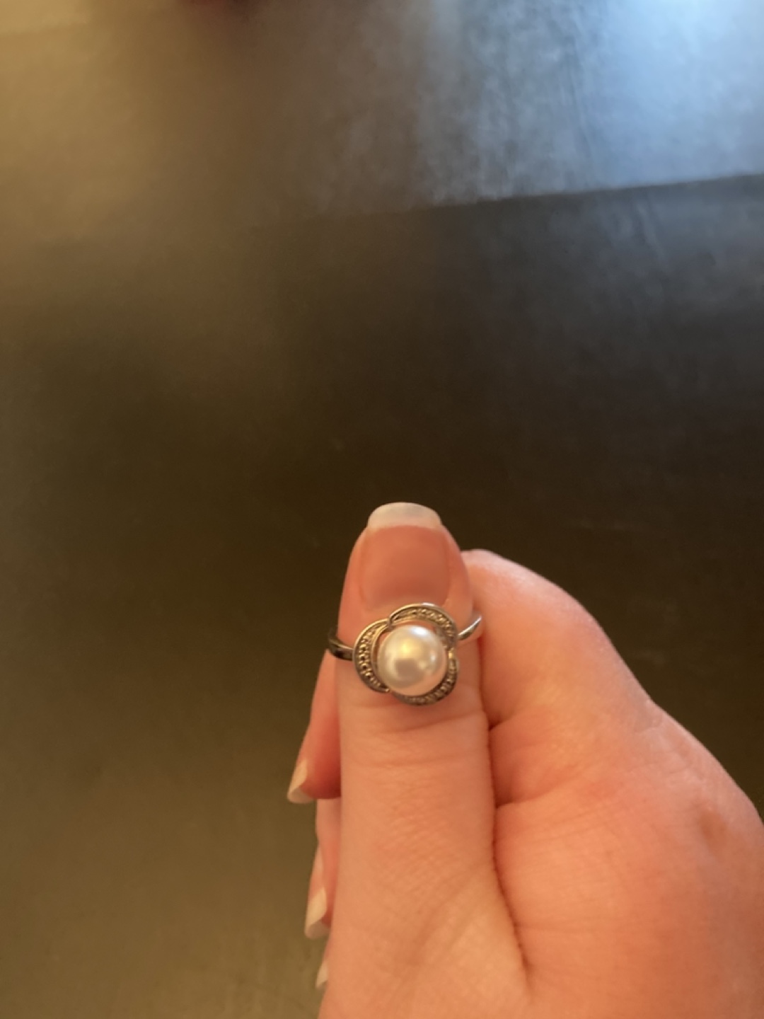 Silver Pearl Ring - photo 2