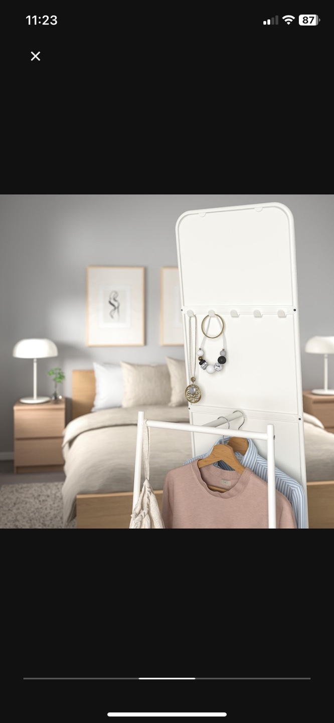 IKEA Full Length Mirror with Storage - photo 2