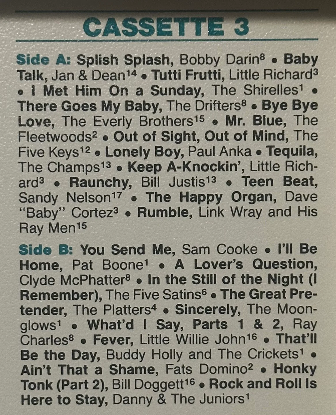 The Heart 'n Soul of Rock 'n' Roll Cassettes- 3 Tapes image indicator(6)