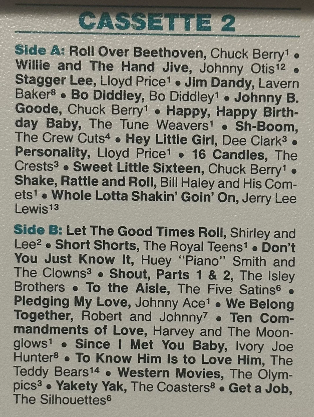 The Heart 'n Soul of Rock 'n' Roll Cassettes- 3 Tapes image indicator(5)