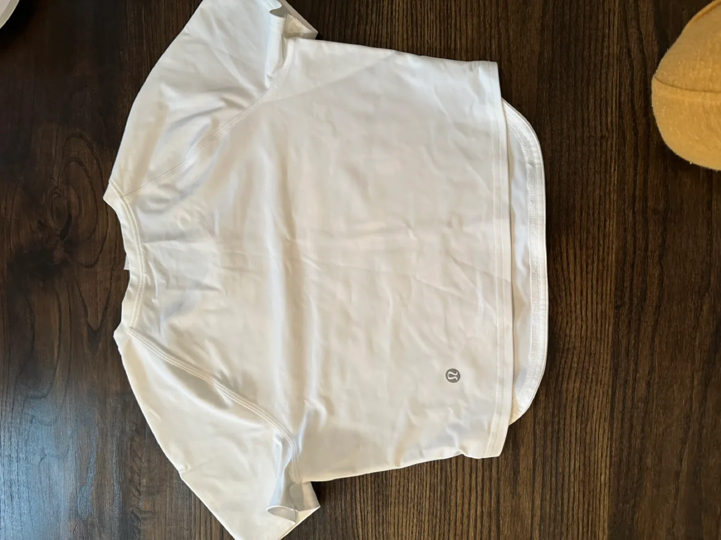 Lululemon White V-Neck Crop Top image indicator(2)