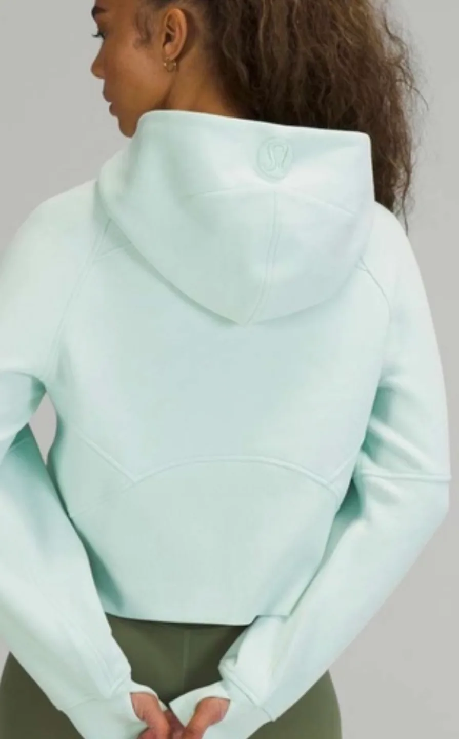 Lululemon oversized scuba half zipCropped Hoodie image indicator(3)