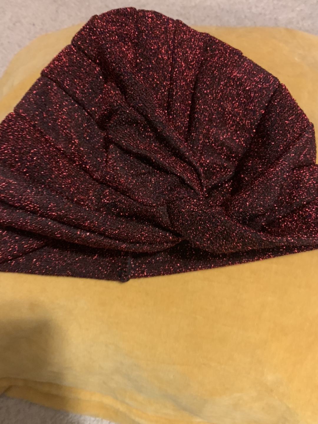 Two sparkly turbans