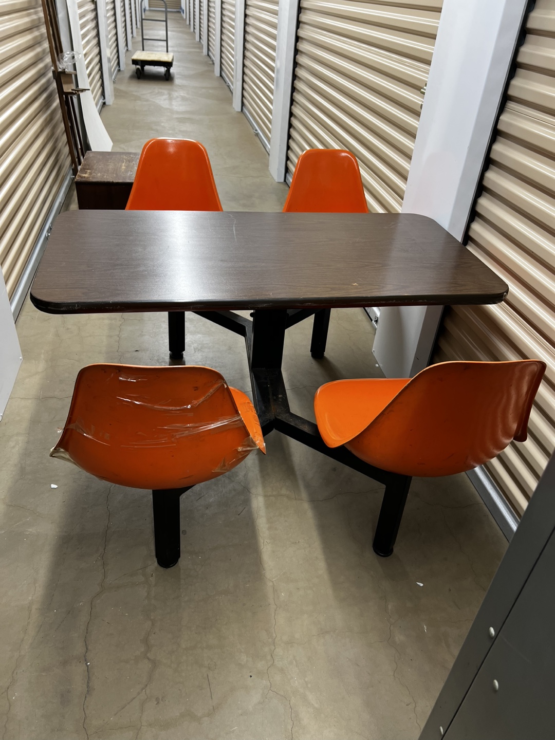 Vintage Restaurant Booth Table & Chairs - photo 3