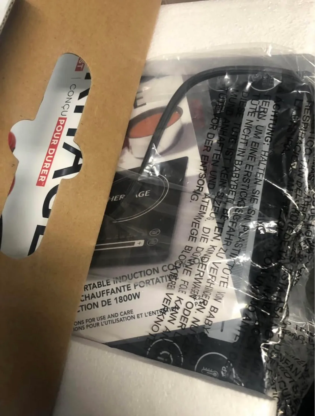 Brand new - Heritage 1800W Portable Induction Cooktop image indicator(4)