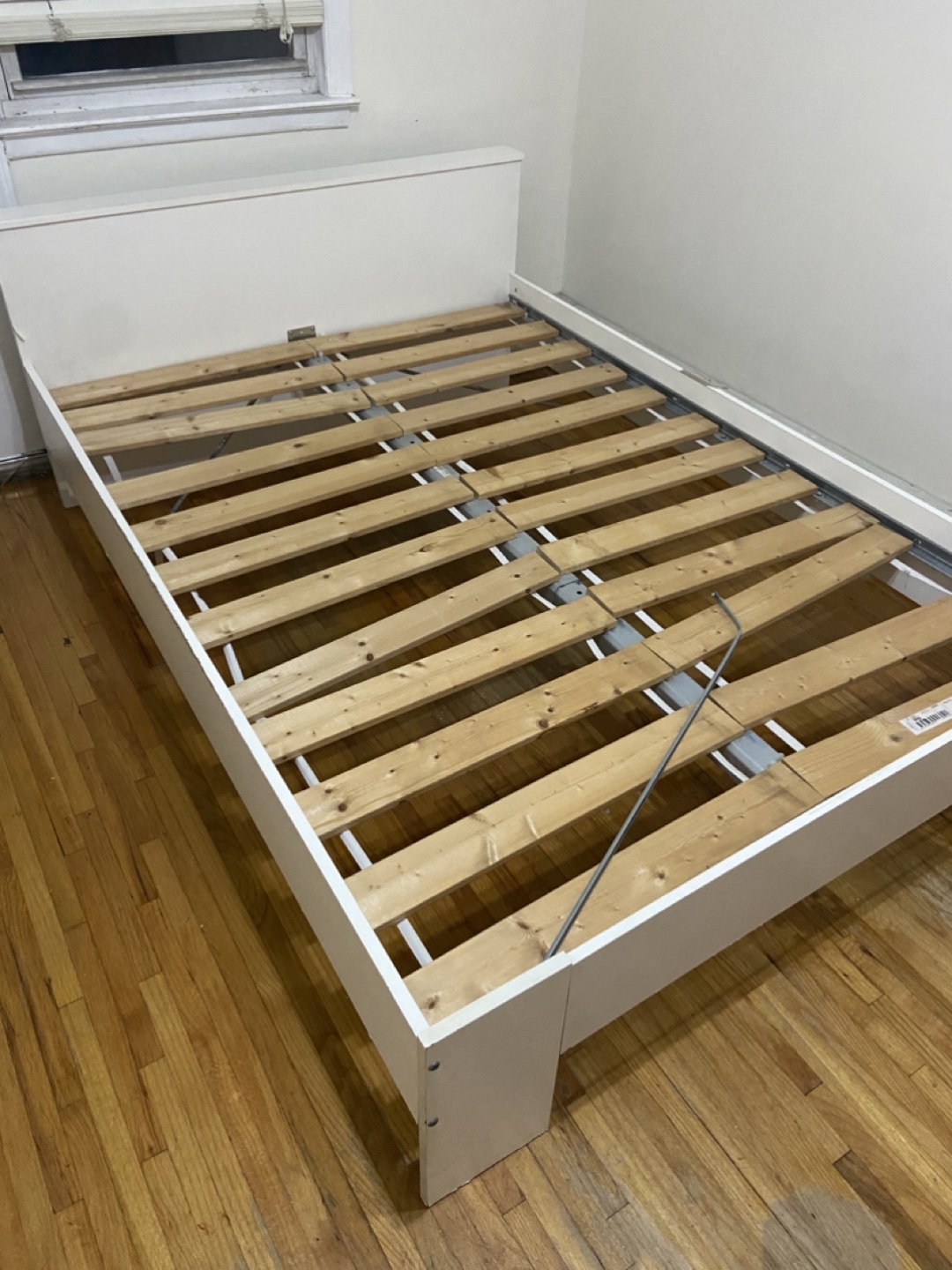 Full Size White IKEA Bed - photo 2