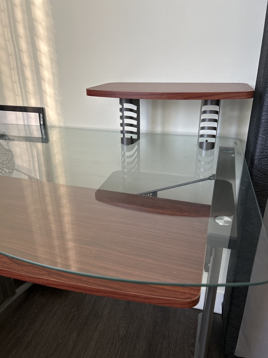 Glass Computer Desk - photo 3