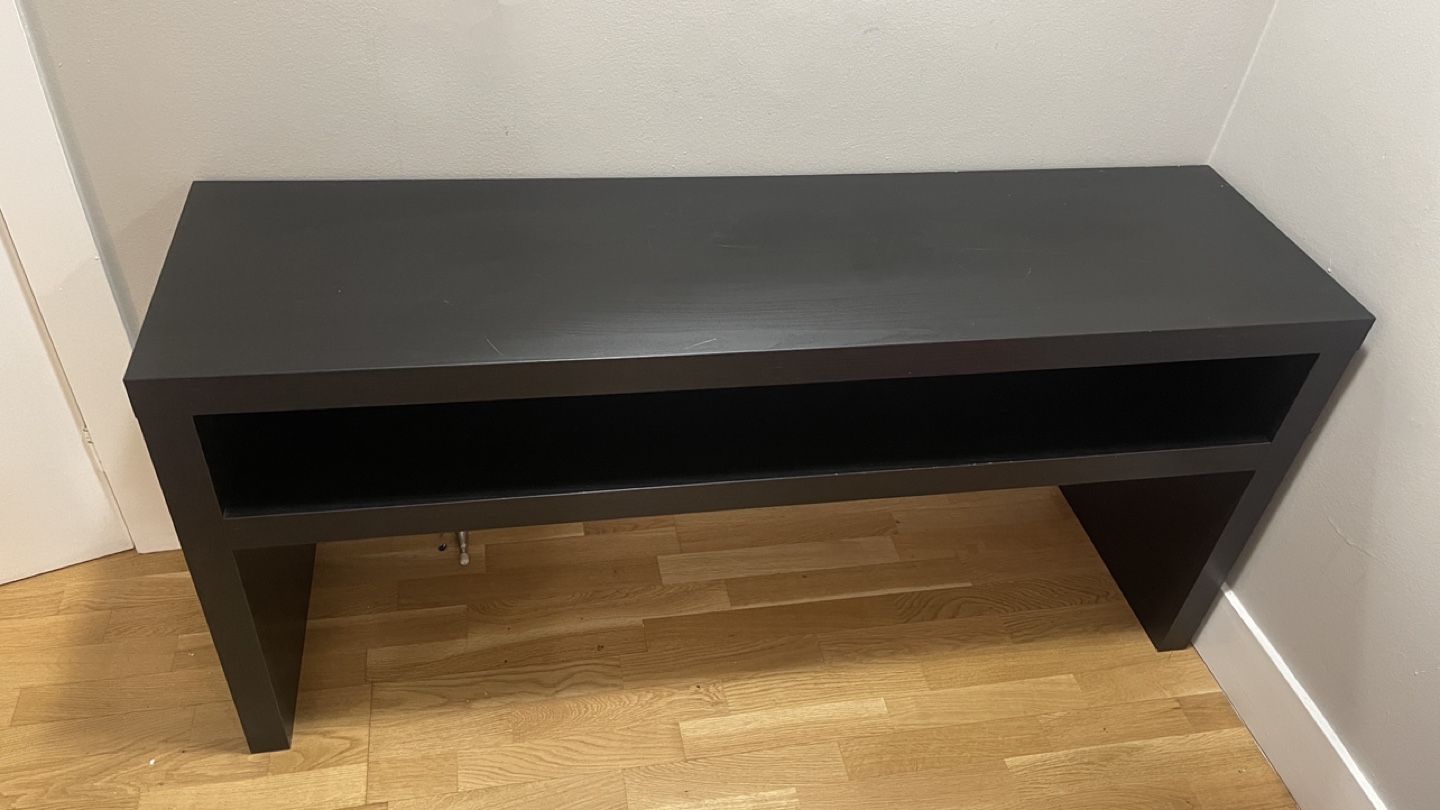 IKEA Black TV Stand/console - photo 2