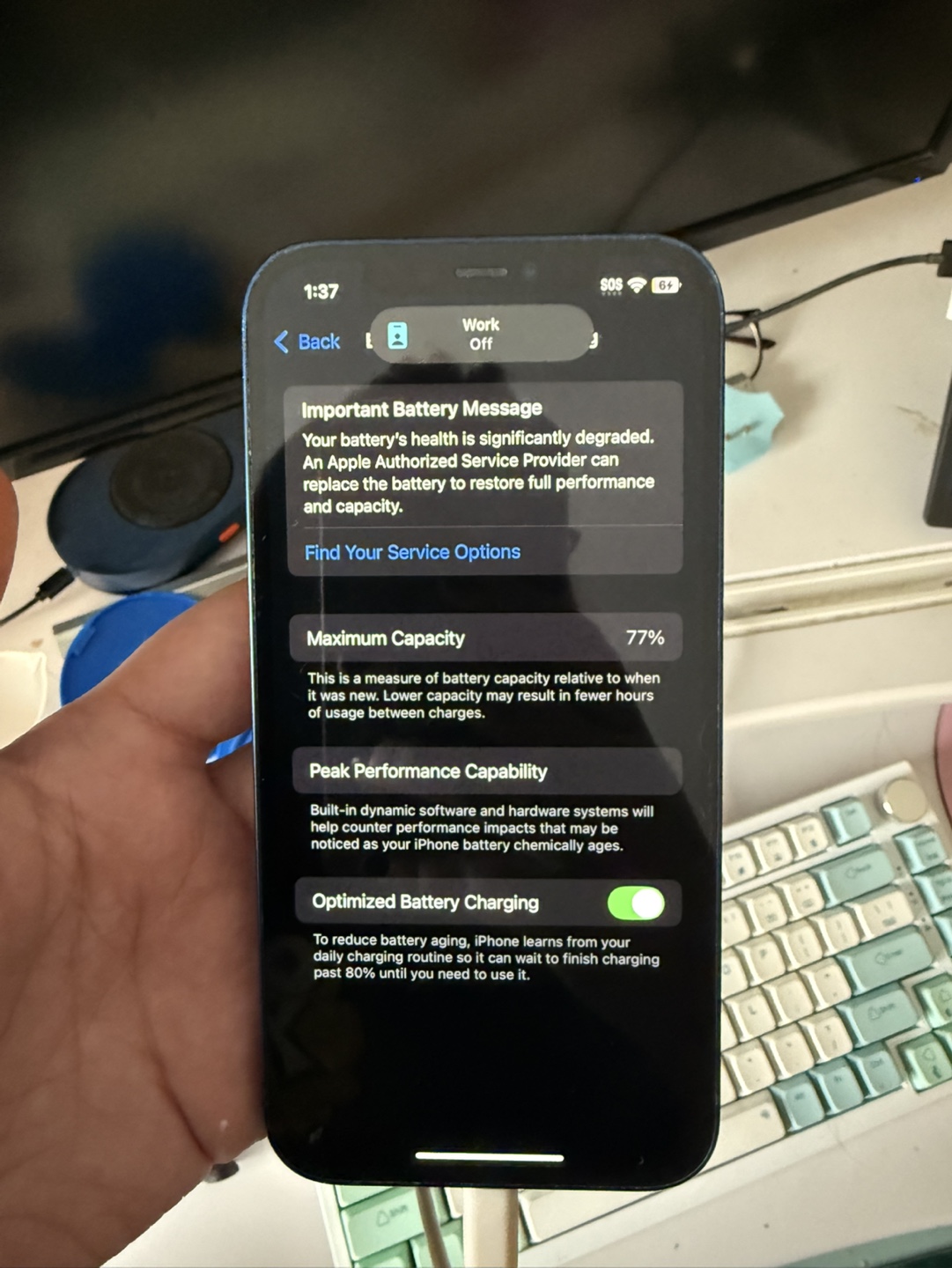 iPhone 12 - Blue - 77% Battery Health - photo 3